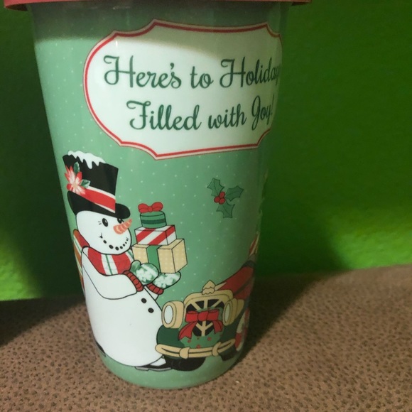 Fitz and Floyd Christmas travel tumblers - Picture 4 of 7